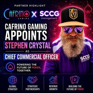 SCCG Expands Partnership with Cafrino Gaming as Stephen Crystal Appointed Chief Commercial Officer to Lead Global Sales, Marketing, and Commercial Growth