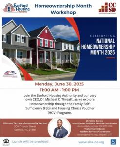HCV Homeownership Program Flyer_Dr. Michael C. Threatt_Former CEO of the Sanford Housing Authority (NC)