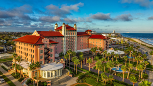 Grand Galvez is the only historic luxury  hotel directly on the Gulf