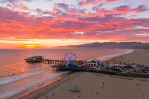 Pacific Park on the Santa Monica Pier and Beach Photo