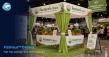 Above All Advertising Introduces FlatHaus™  Cabana  - Flat Top Canopy Tent With Curtains for Modern Branded Event Spaces