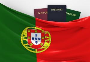 POrtugal Passport and flag