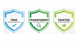 Shield icons representing truth, transparency, and trusted hiring and procurement workflows through iParley.