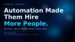 New Analysis Links Automation Infrastructure Deployments to Job Creation at U.S. Small Businesses