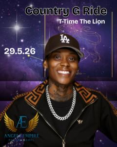 T-Time The Lion, the dynamic genre-bending artist redefining modern music through a fearless fusion of Hip Hop, Rock, and Soul, announces the release of her highly anticipated single, “Country G Ride,” set to drop on May 29th, 2026 T-Time