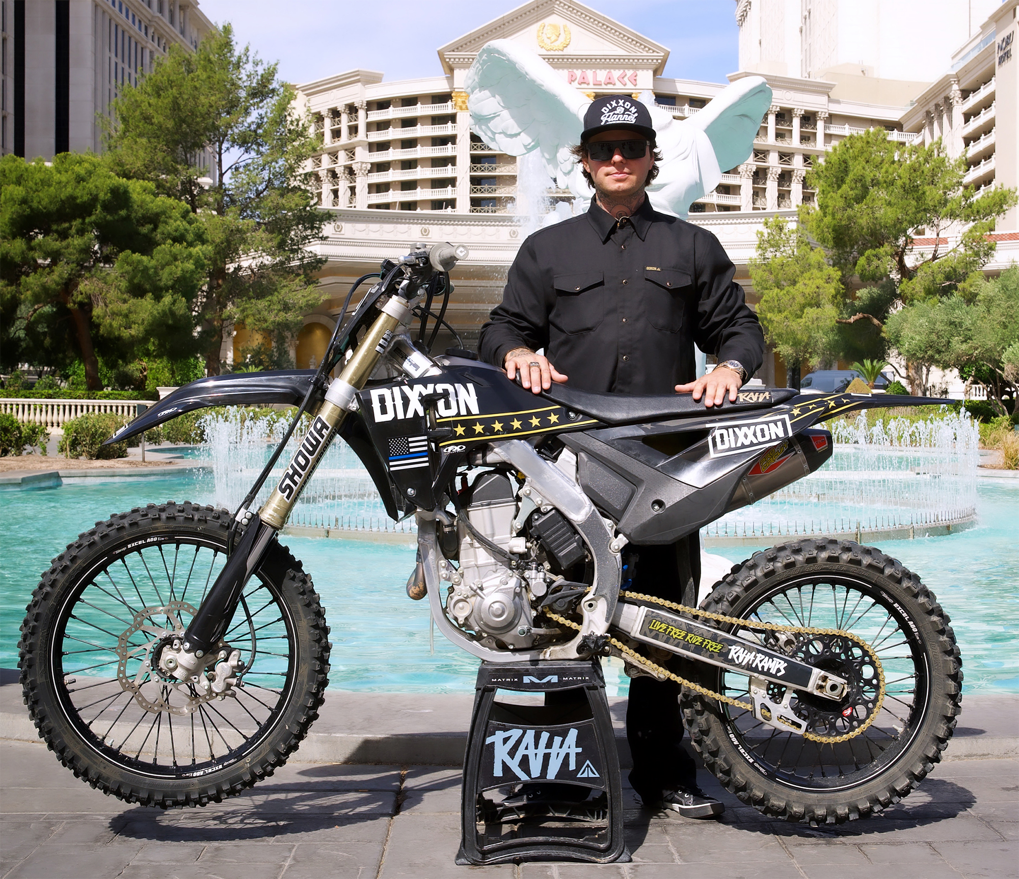 RECORD BREAKERS FOUNDER COLBY RAHA WILL ATTEMPT WORLD-RECORD MOTORCYCLE JUMP MAY 17 AT OMNIA DAYCLUB AT CAESARS PALACE’S
