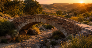 Stone bridge in Moreno Valley hills symbolizing trust administration fiduciary duty and transfer of family assets