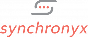Synchronyx logo for a digital health company focused on medication adherence, patient engagement, and real-time dose-level monitoring.