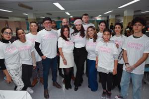 Luisa Diaz with students and Kindness Is Cool® Ambassadors
