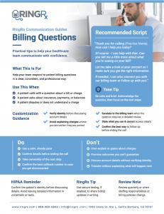 RingRx today released one-page Communication Guides to help healthcare practices handle common patient communication scenarios with more clarity and consistency RingRx Releases Free Communication Guides for High-Friction Healthcare Patient Calls
