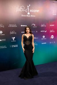 La actriz argentina Agustina Palma durante la ceremonia de los XIII Premios Platino Xcaret, celebrada el 9 de mayo de 2026 en la Riviera Maya, México.
