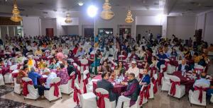 Nearly 500 people attended HUA Samvada at the VPSS Haveli on May 9th, 2026 in Houston.