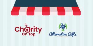 Charity On Top & Alternative Gifts International Logos Side by Side