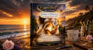 Book cover of The Expectant Author, a nonfiction guide by Heidi Richards Mooney helping aspiring authors write, finish, and publish their books.