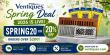 Spring Deal 2026 is live: SPRING20 for 20% Off Orders Over $200