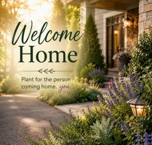 Welcome Home Garden Setting