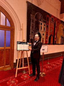 Professor Victor Chang holds the Data Science of the Year Award