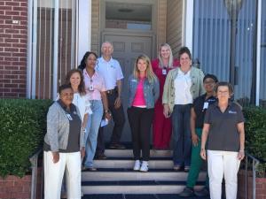 Family Hospice staff members standing outside the Greenwood office in South Carolina.