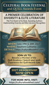 Cultural Book Festivak & Quill Awards Flyer