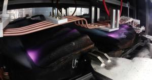 mill liners separation recycling machine with induction heating