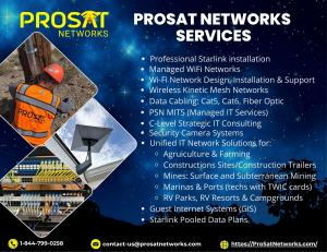 ProSat Networks offers Starlink Installation and IT Network Services in Utah