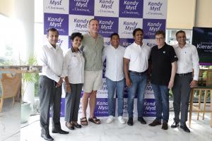 Kieran Read with Kandy Myst team