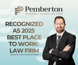 Pemberton Personal Injury Law Firm Recognized as Best Place to Work!