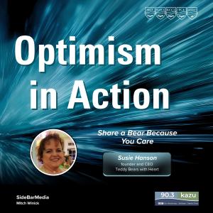 SideBar: Optimism in Action Welcomes Susan Harmon, Founder of Teddy Bears with Heart 16 Susie Hanson Episode