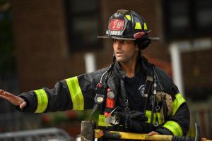 Firefighter in Action