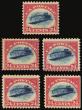 First Time In Boston: Multi-Million Dollar Display Of Five Famous, Misprinted U.S. Postage Stamps Side-by-Side