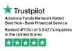 Advance Funds Network Ranked #1 Best in Non-Bank Financial Service in the United States on Trustpilot