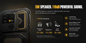 AGM Mobile proudly highlights one of the most impressive features of its flagship AGM G3 Pro - a powerful 5W speaker built into the back cover that delivers an incredible 116dB of sound G3 Pro speaker