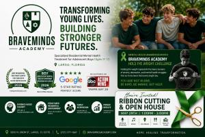 Braveminds Academy Earns Top National and Florida Mental Health Honors 15 Braveminds Academy receives national and Florida awards for adolescent boys residential mental health treatment