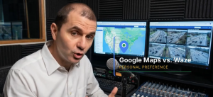 Randy A. Keith explaining Google Maps vs. Waze - screenshot of Episode 62