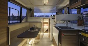 Kitchen and Living space for the Le Boat Liberty model