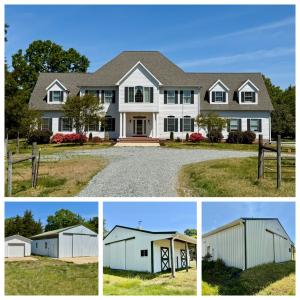 4 BR/6 BA home w/horse barn, fencing, detached work shop, garage and  storage buildings on 30.8 +/- Acres in Halifax County, VA