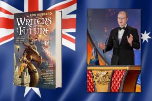 Australia and New Zealand are a major contributor to the genres of science fiction and fantasy L. Ron Hubbard Presents Writers of the Future Volume 42 release in Australia and New Zealand with Melbourne winner, Thomas K. Slee, and his award-winning story "Form 14B: Application for Certification of Consciousness Transfer (Post-Mortem)" Image of auth