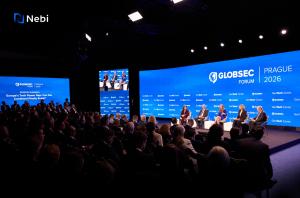 European technology company Nebi participated in GLOBSEC Forum 2026 as an official Content Partner Nebi at GLOBSEC Forum 2026 discussing the role of emerging technologies in Prague.