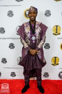 Author Brice Mbonde at NYC Big Book Award Ceremony