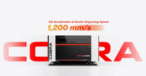 OneLaser Launches Cobra Series Laser Engravers for Small Business and Workshop Production 10 Cobra Series Engraving Speed
