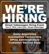 Street Volkswagen of Amarillo Hosting Hiring Event on Tuesday, June 9