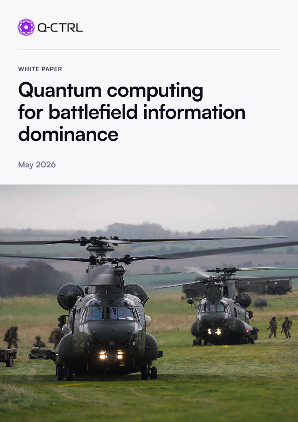Q-CTRL Defines the Path to Quantum Battlefield Information Dominance for Core Military Problems in Promising New Outlook