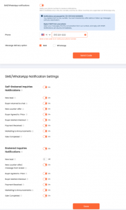Saw.com  SMS update UI