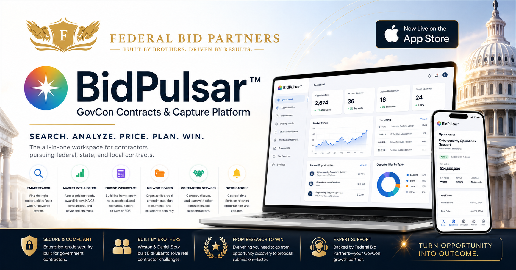 Federal Bid Partners Launches BidPulsar™ on the Apple App Store