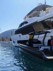 IRON Boats Expands Presence in the Luxury Yacht Tender Market 10 Larger power boat with IRON boat tender tied to it's side