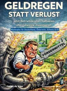 Mann repariert verstopfte Fördermittelleitung