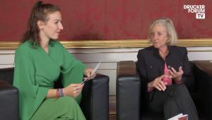 Dr. Karen Linkletter interview on Global Peter Drucker Forum's 