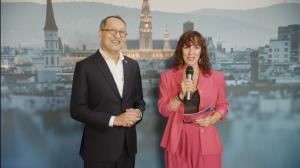 Dr. Jack Paduntin, President of the California Institute of Advanced Management, participates in a red carpet interview at the 2025 Global Peter Drucker Forum, sharing insights on human-centered leadership, Management as a Liberal Art, and the importance