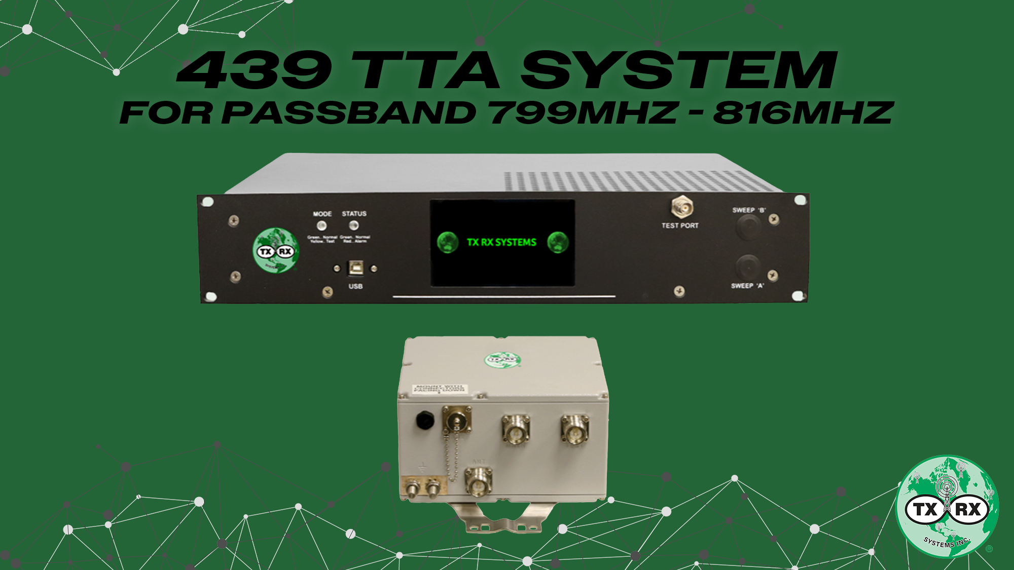 TX RX Systems Introduces 439 Tower Top Amplifier Platform for 700/800 MHz Critical Communication Networks