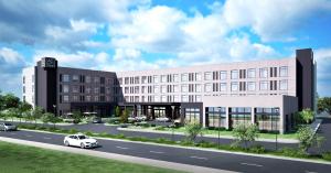 AC Hotel Research Park Exterior Rendering